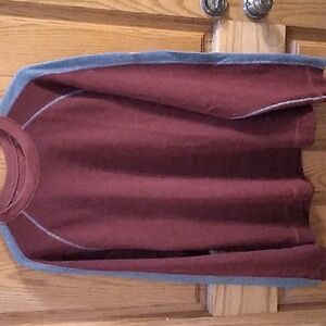 Timberland wine/gray sweater